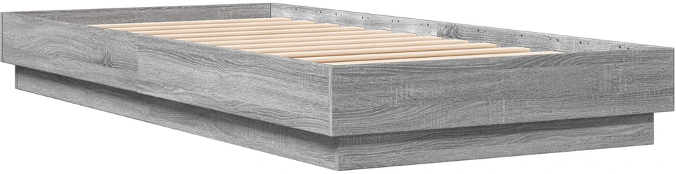 Lova Grindų lovos rėmas Pilka Sonoma 80 x 200 cm Apdirbta mediena