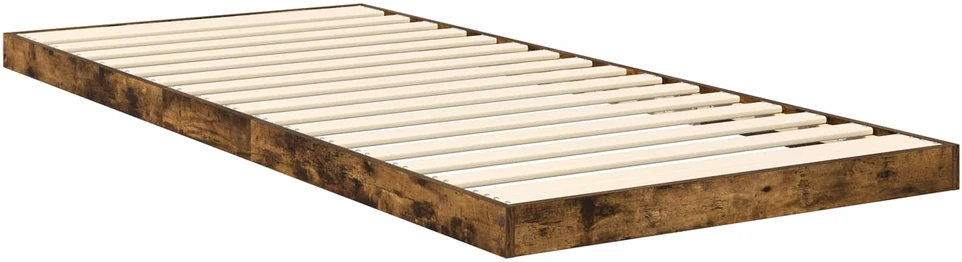Lova Grindų lovos rėmas Rūkyta ąžuolas 80 x 200 cm Apdirbta mediena