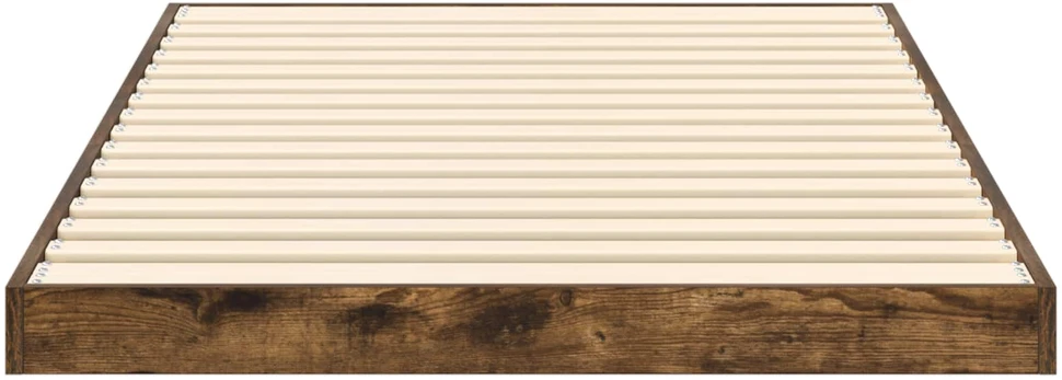 Lova Grindų lovos rėmas Rūkyta ąžuolas 80 x 200 cm Apdirbta mediena