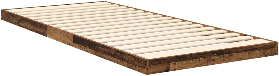 Lova Grindų lovos rėmas Senas medis 75 x 190 cm Apdirbta mediena