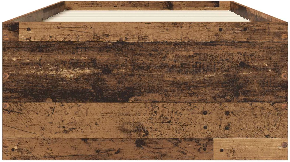 Lova Grindų lovos rėmas Sendintos medienos 80 x 200 cm