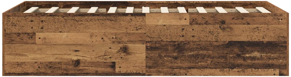 Lova Grindų lovos rėmas Sendintos medienos 80 x 200 cm
