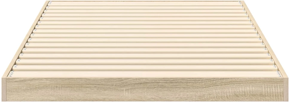 Lova Grindų lovos rėmas Sonoma 76,5 x 200 cm Apdirbta mediena