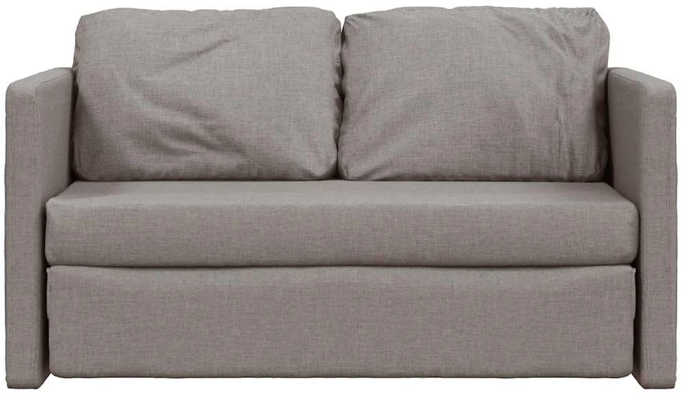 Grindų sofa-lova, 2-1, taupe spalvos, 112x174x55cm, audinys