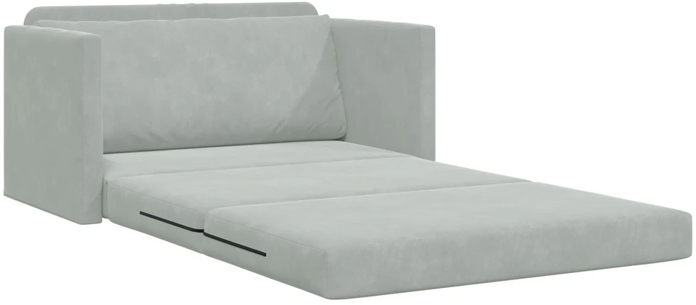 Sofa lova Šviesiai pilka 124 x 71 x 78 cm Aksomas