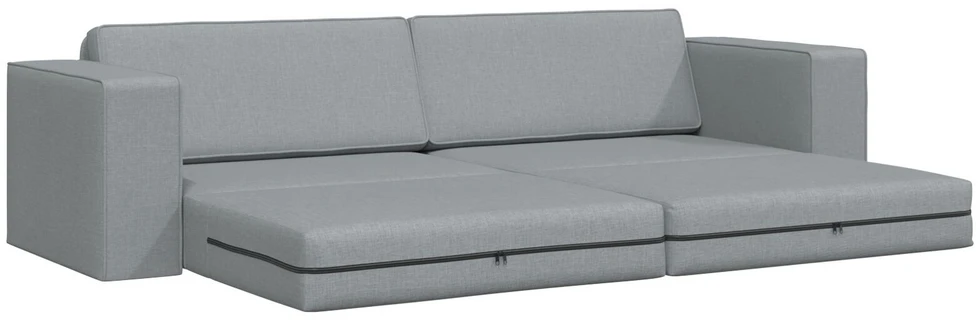 Sofa lova Šviesiai pilka 245 x 78 x 77 cm audinys