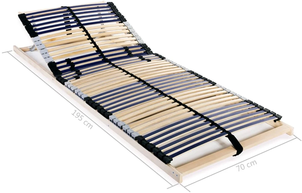 Grotelės lovoms su 42 lentjuostėmis, 2vnt., 70x200cm, 7 zonos