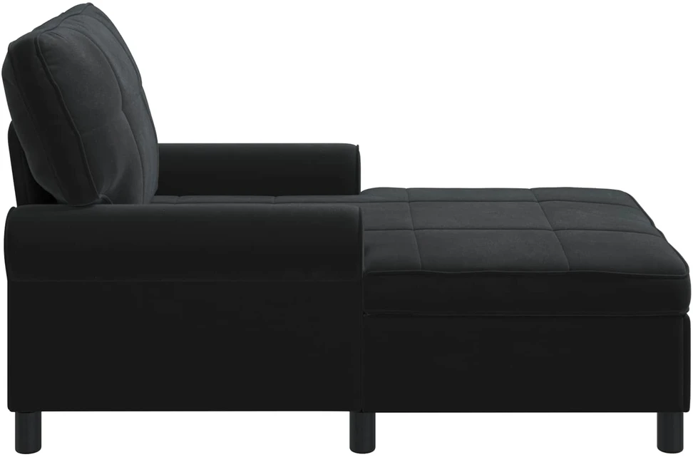 Gultas Juodas Aksomas 91 x 157 x 91 cm
