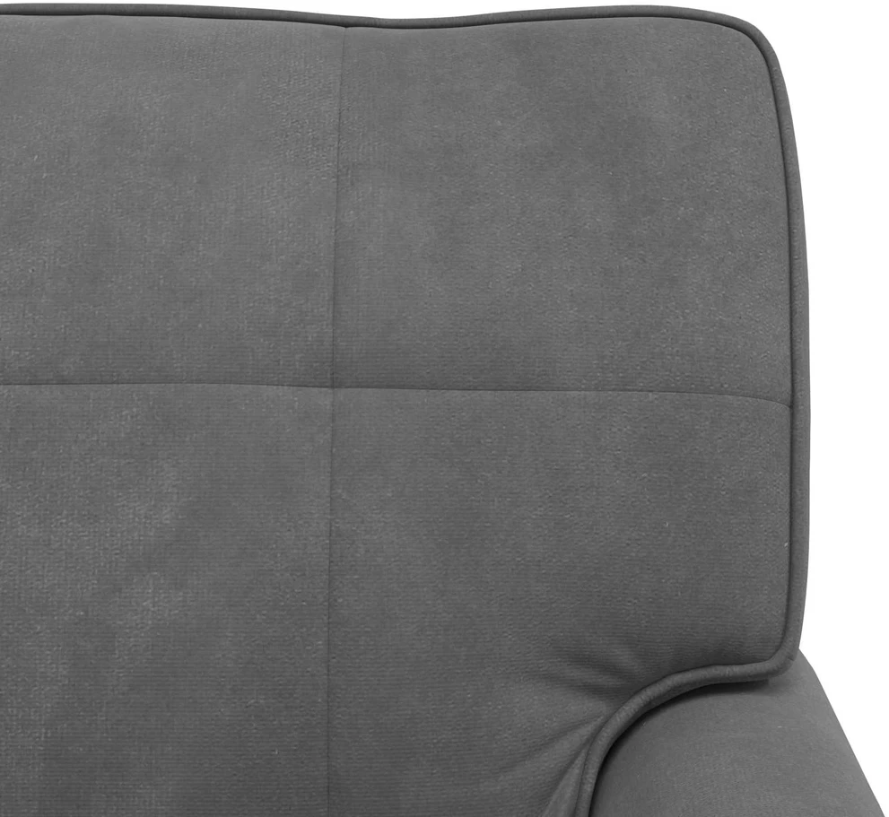 Gultas su pagalve Tamsiai pilka 91 x 157 x 91 cm Aksomas
