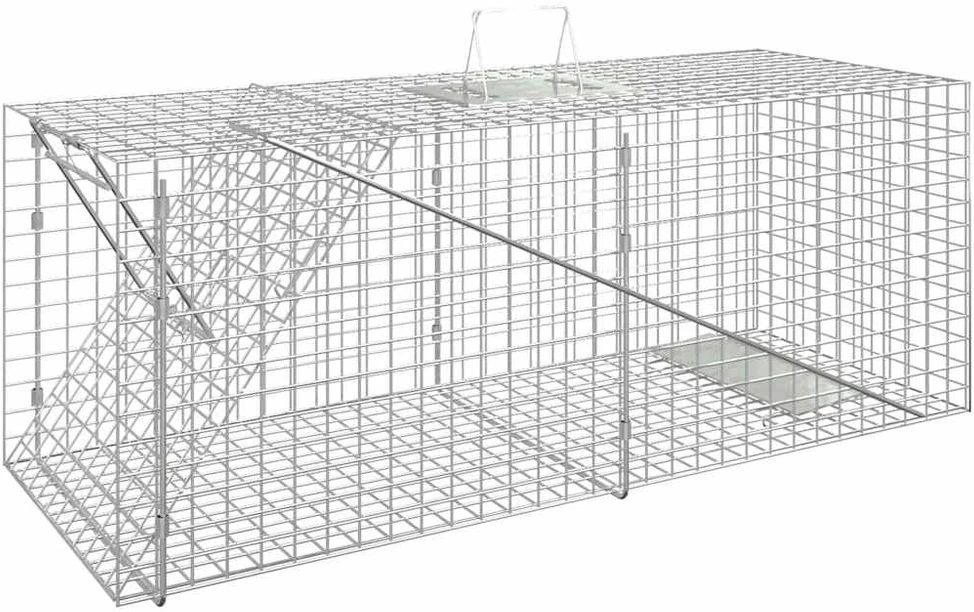 Spąstai gyvūnams, 64,5x25x26,5cm, galvanizuota geležis