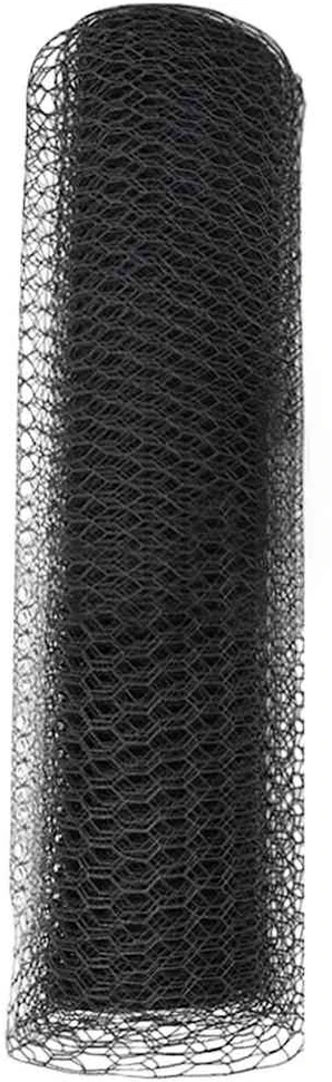 Heksagoninė tvora 0,8 x 10 m PVC Pilka