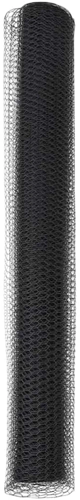 Heksagoninė tvora 1,2 x 50 m PVC Pilka