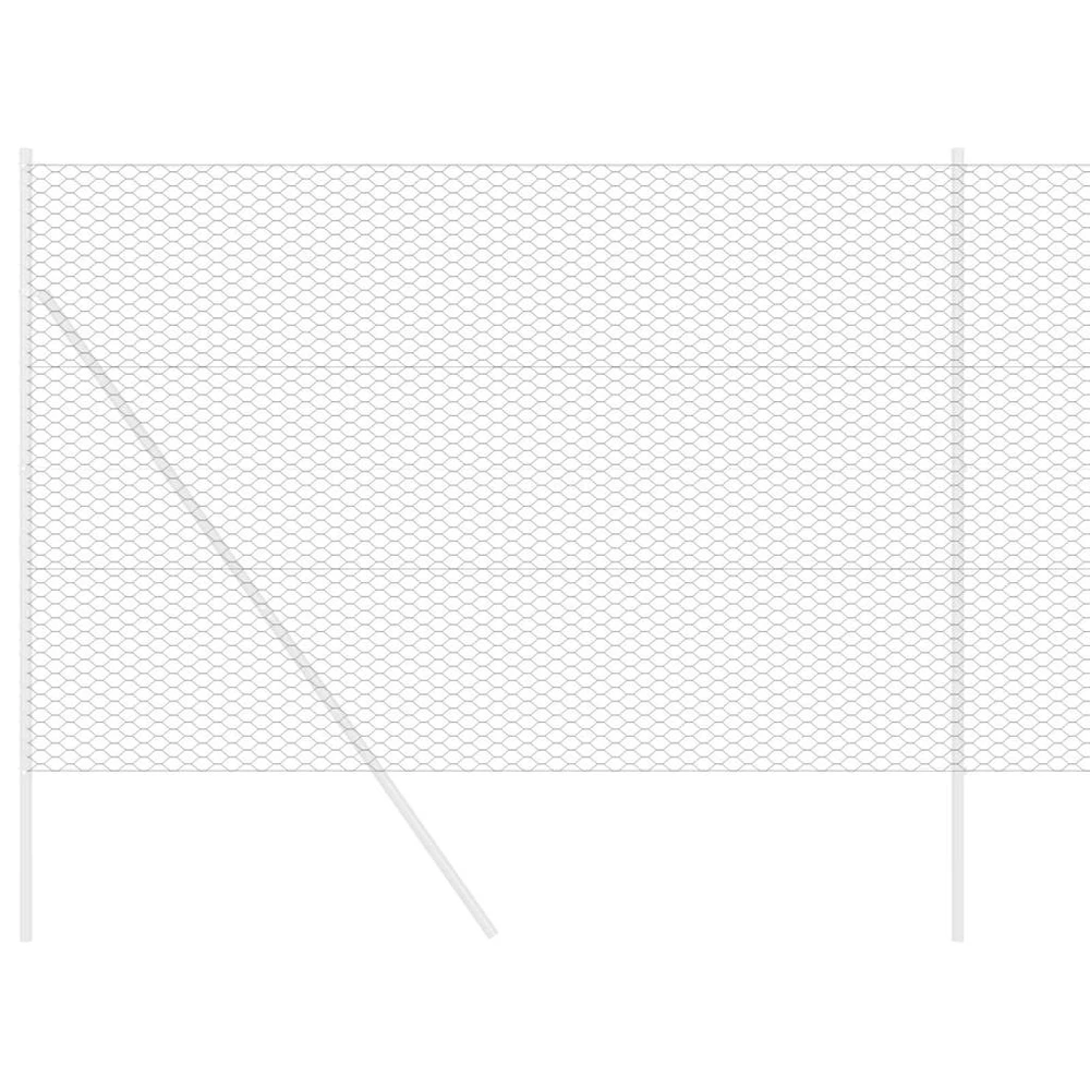 Heksagoninė tvora 1,6 x 10 m PVC Pilka