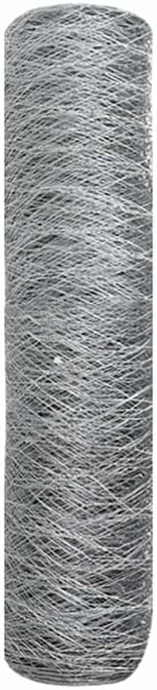 Heksagoninė tvora 0,8 x 10 m Galvanizuotas plienas Sidabrinė