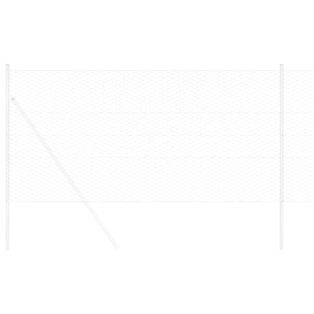 Heksagoninė tvora 1 x 50 m Galvanizuotas plienas Sidabrinė