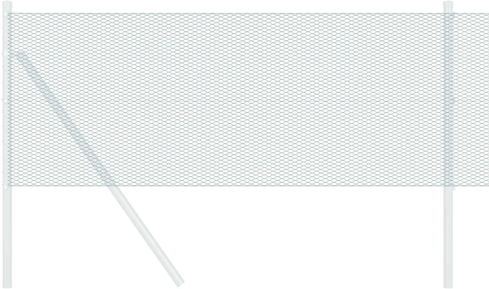 Heksagoninė tvora 0,6 x 10 m PVC Žalia