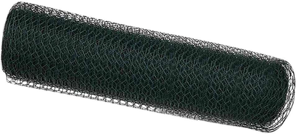 Heksagoninė tvora 0,6 x 10 m PVC Žalia
