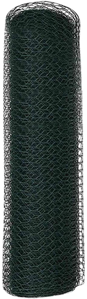 Heksagoninė tvora 0,6 x 25 m PVC Žalia
