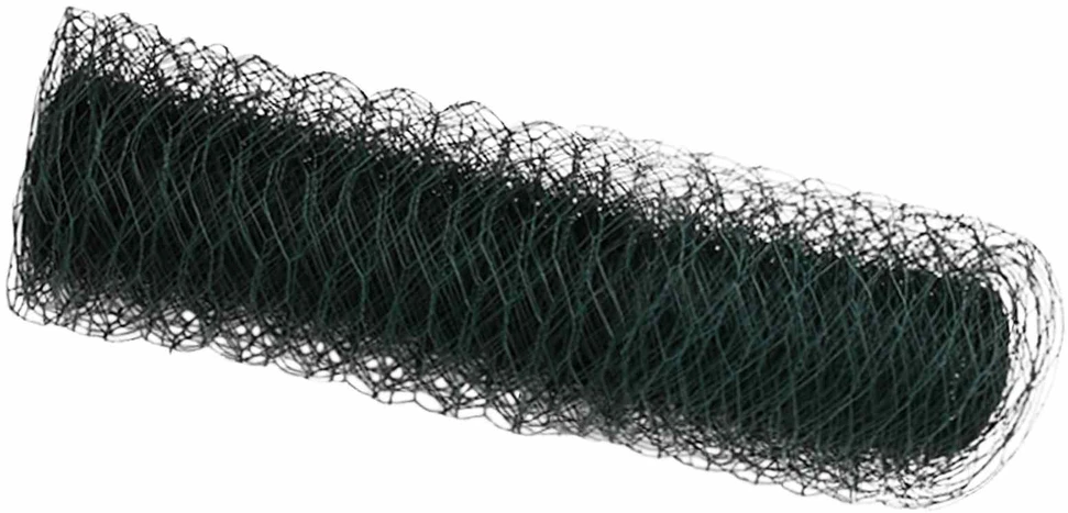 Heksagoninė tvora 0,8 x 10 m PVC Žalia