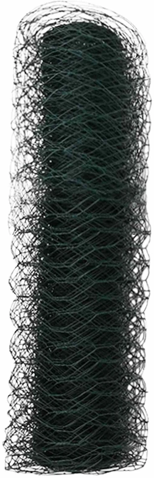 Heksagoninė tvora 0,8 x 10 m PVC Žalia