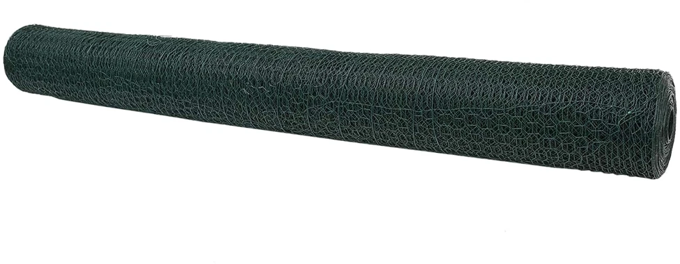 Heksagoninė tvora 1,4 x 10 m PVC Žalia