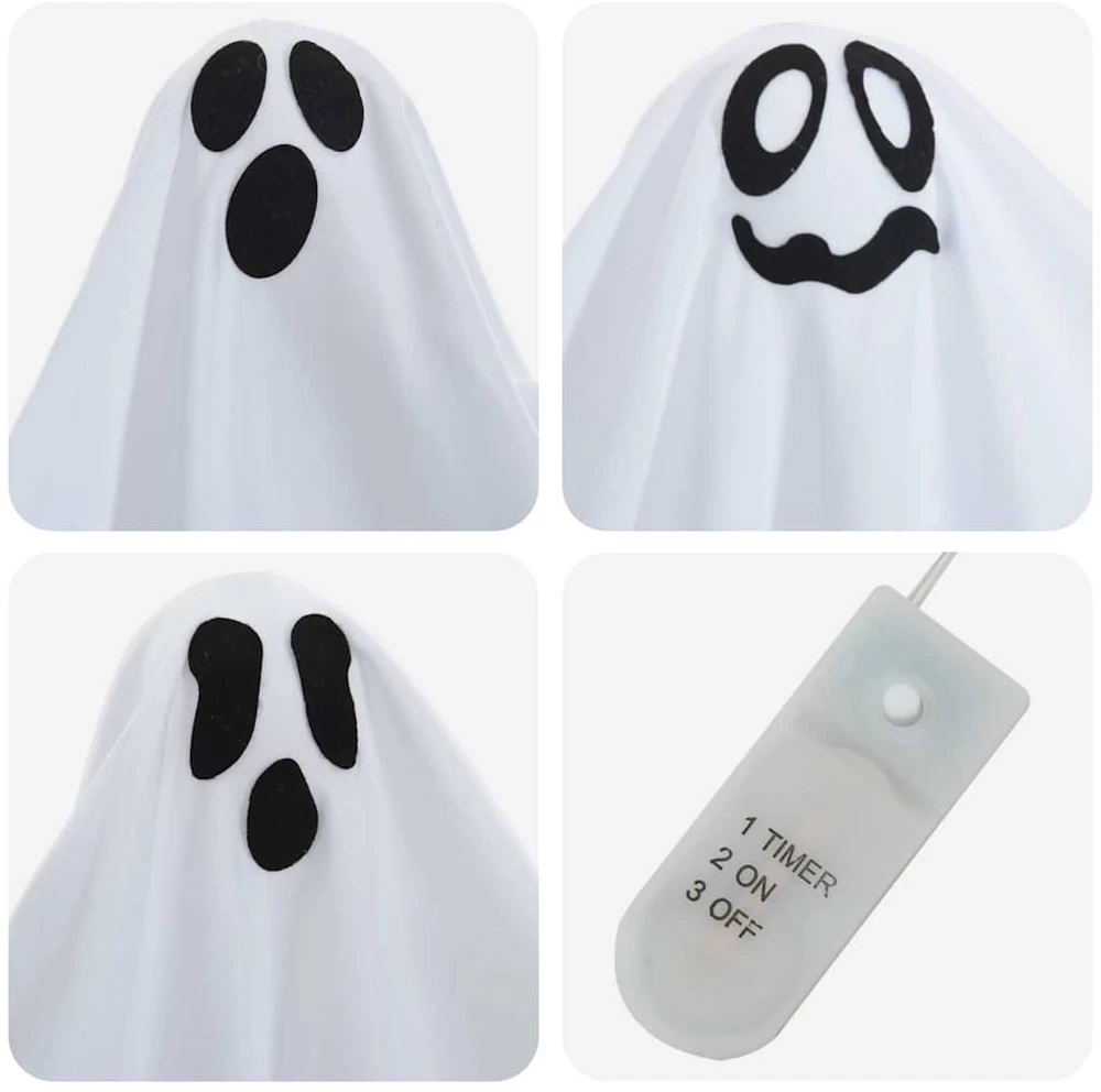 Helovino Kabančios Ghost 3 vnt. Balta 52 x 62 cm Poliesteris