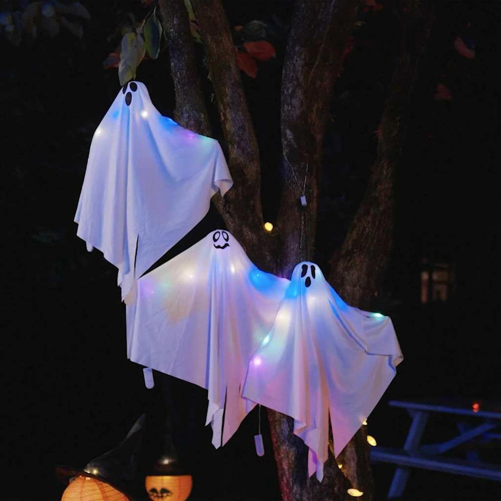 Helovino Kabančios Ghost 3 vnt. Balta 52 x 62 cm Poliesteris