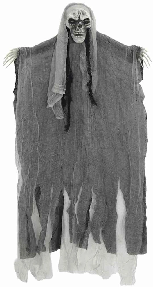 Helovino Kabančios Ghost 3 vnt. Juoda 66 x 110 cm Poliesteris