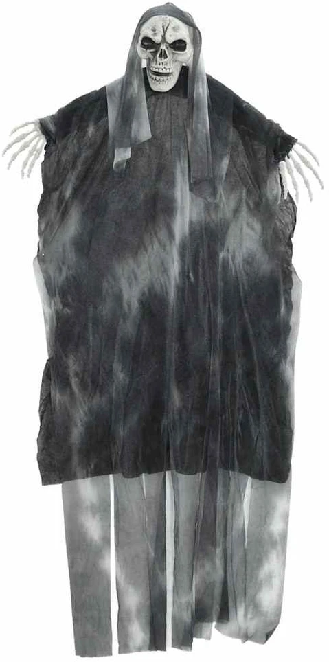 Helovino Kabančios Ghost 3 vnt. Juoda 66 x 110 cm Poliesteris
