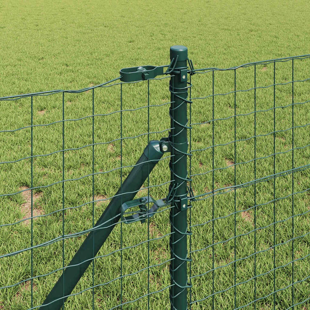 Įmontuotas tvoros stulpas 13 vnt. Žalia