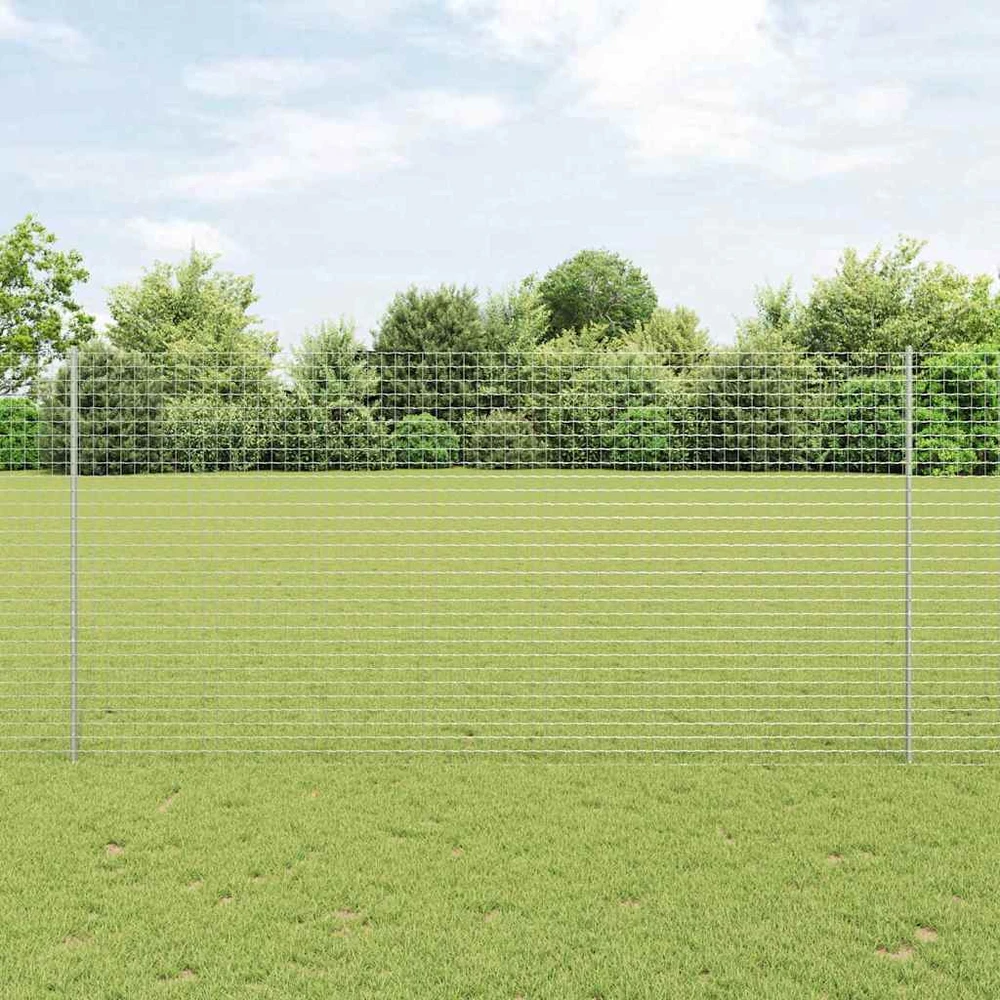 Įmontuotas tvoros stulpas 5 vnt. Sidabrinė 200 cm