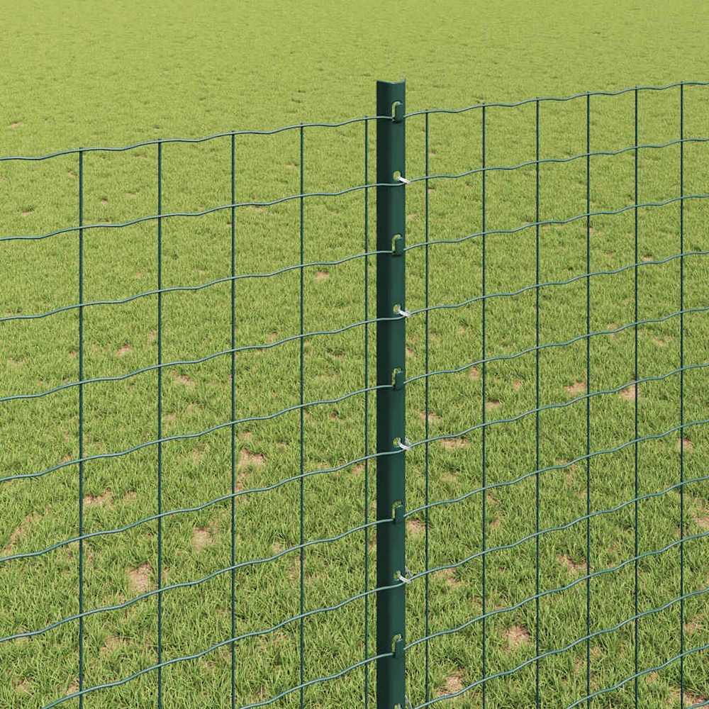 Įmontuotas tvoros stulpas 5 vnt. Žalia 200 cm