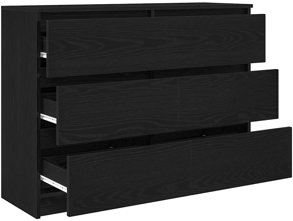 indauja juodas ąžuolas 100x35x76 cm inžinerinė mediena