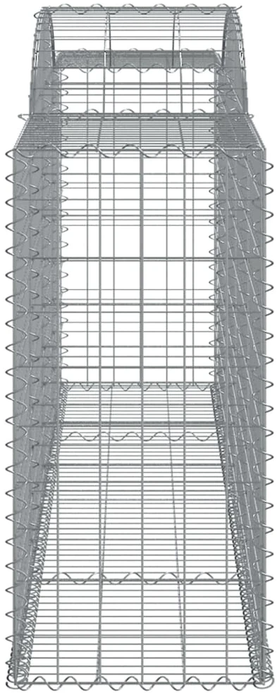Išlenkti gabiono krepšiai, 8vnt., 300x50x100/120cm, geležis