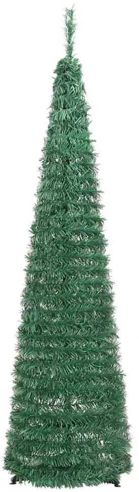 Išskleidžiama dirbtinė Kalėdų eglutė, žalia, 120cm, 50 LED