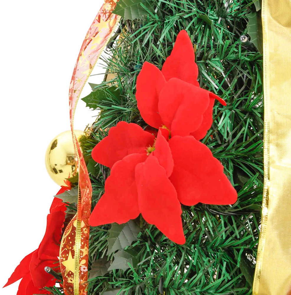 Išskleidžiama dirbtinė Kalėdų eglutė, žalia, 120cm, 50 LED