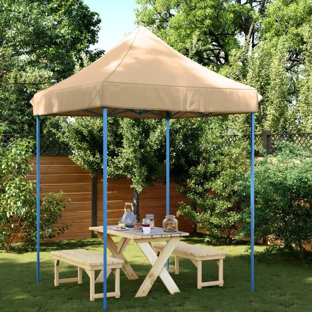 Sodo pavėsinė su įtraukiamu stogu, antracito spalvos, 3x3m