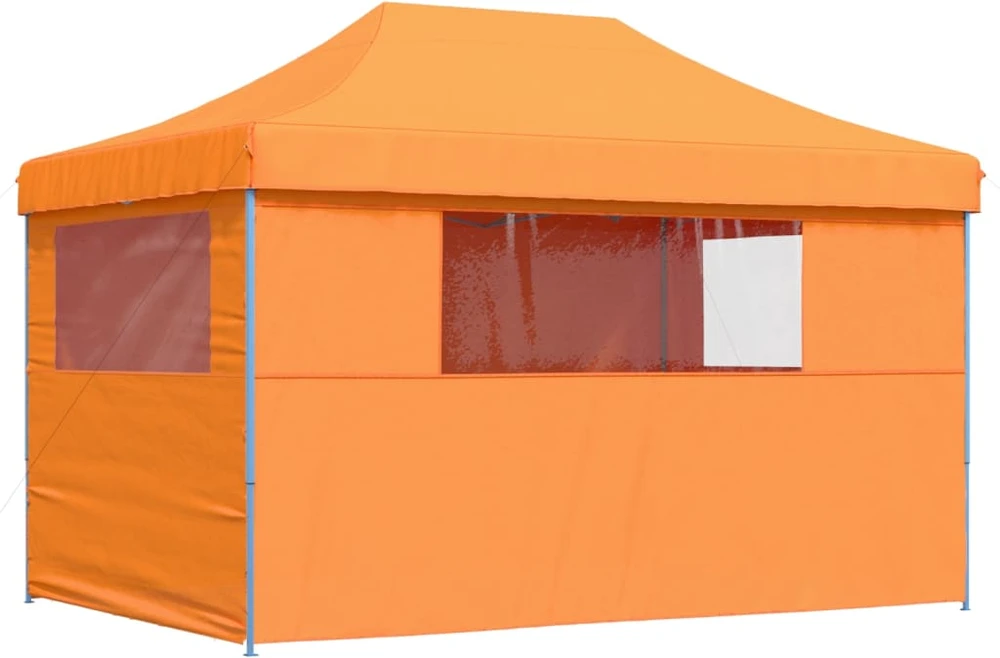 Išskleidžiama proginė palapinė su 4 sienomis, oranžinė
