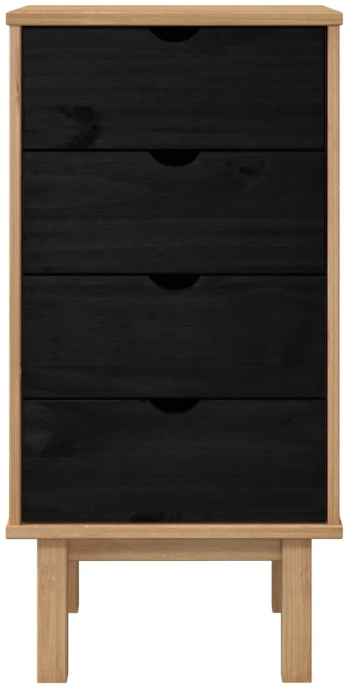 Ištraukalas spinta su stalčių OTTA Juoda 45 x 39 x 90 cm