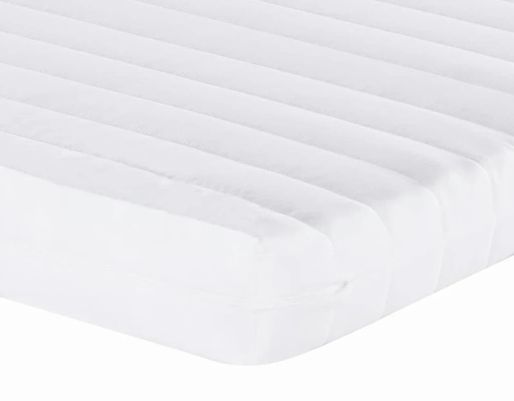 Ištraukiama lova su stalčiais, kreminė, 90x200cm, audinys