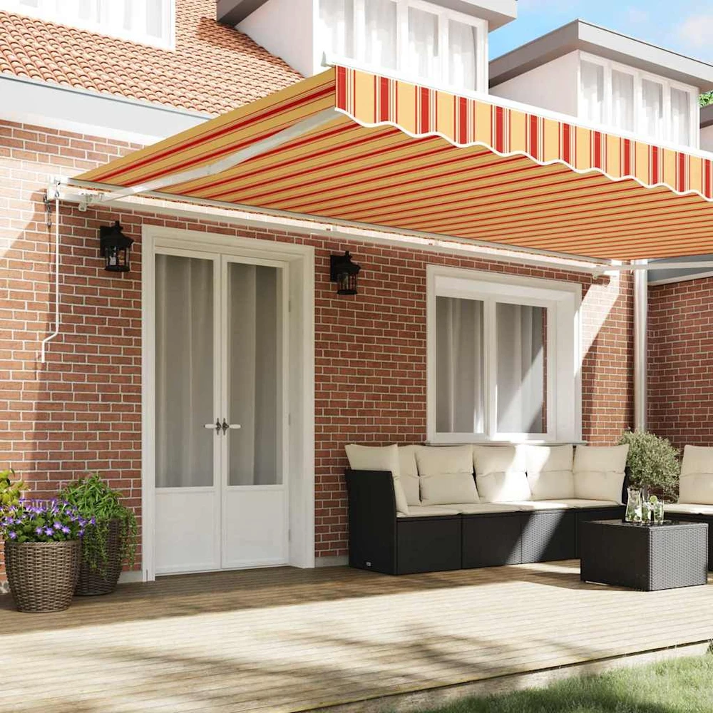Ištraukiama markizė Geltona ir Oranžinė 500 × 350 cm