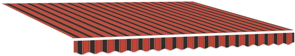 Ištraukiama markizė oranžinė ir ruda 350 x 250 cm