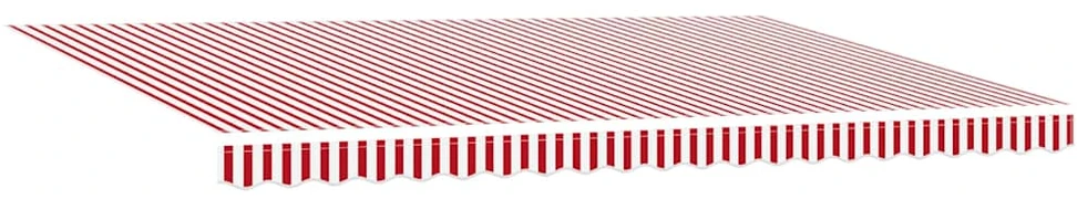Ištraukiama markizė Raudona ir balta 500 × 350 cm