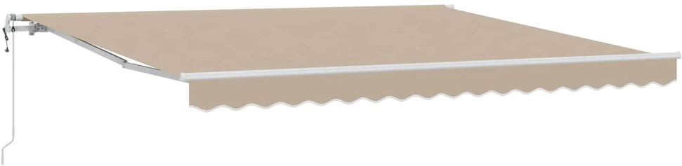 Ištraukiama markizė Smėlio 400 × 300 cm Audinys ir aliuminis