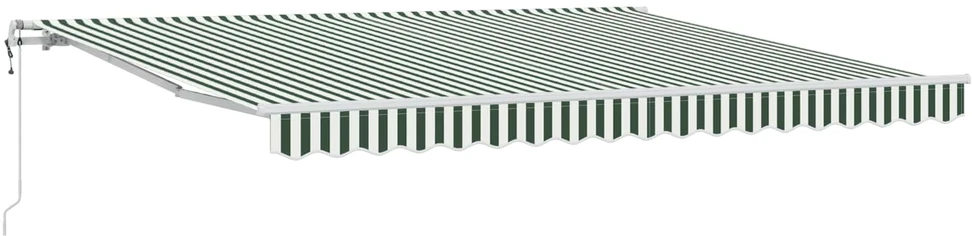 Ištraukiama markizė Žalia ir balta 400 × 300 cm