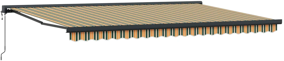 Ištraukiama markizė Žalia ir geltona 500 x 300 x 165 cm