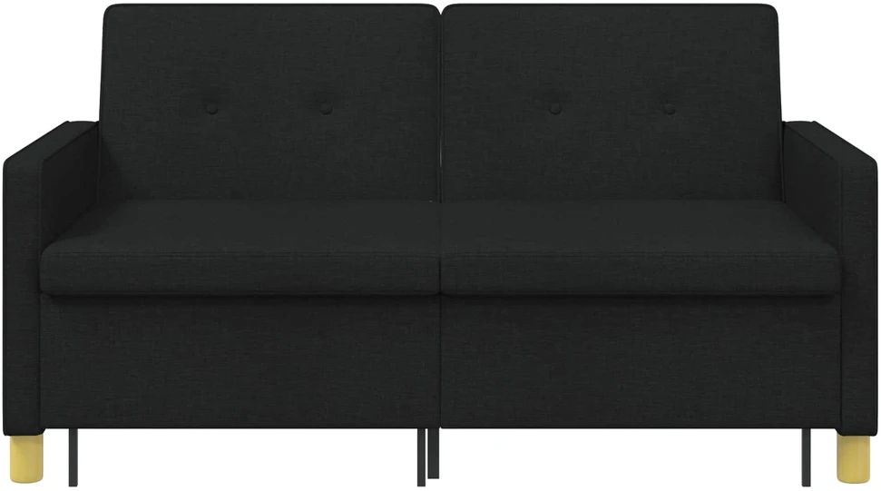 Ištraukiama sofa-lova Juoda Audinys