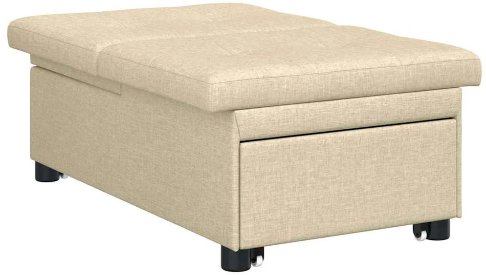 Ištraukiama sofa-lova Kreminė 194 x 50 x 82 cm audinys