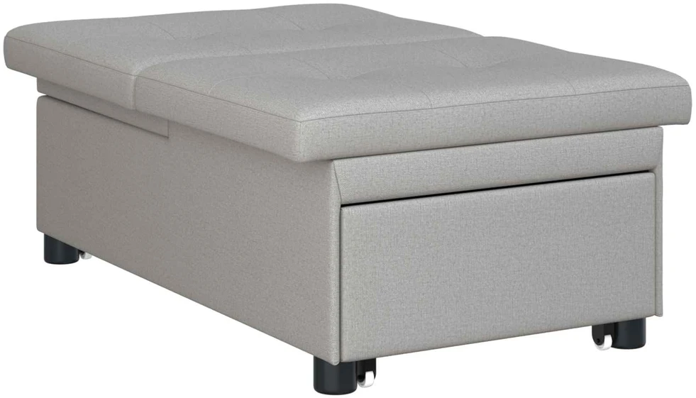 Ištraukiama sofa-lova Pilka 194 x 50 x 82 cm audinys