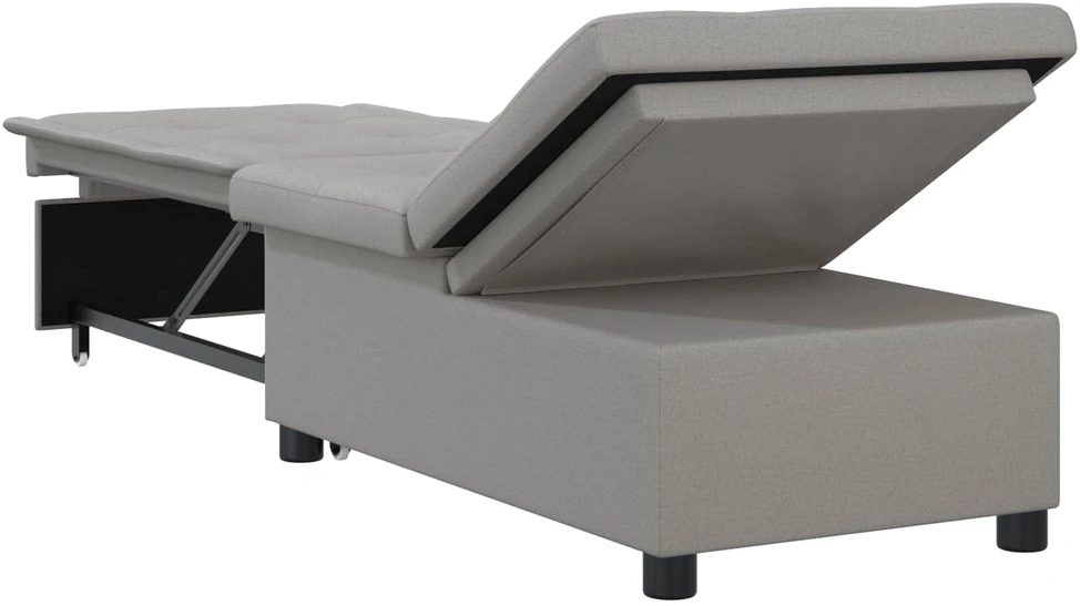 Ištraukiama sofa-lova Pilka 194 x 50 x 82 cm audinys